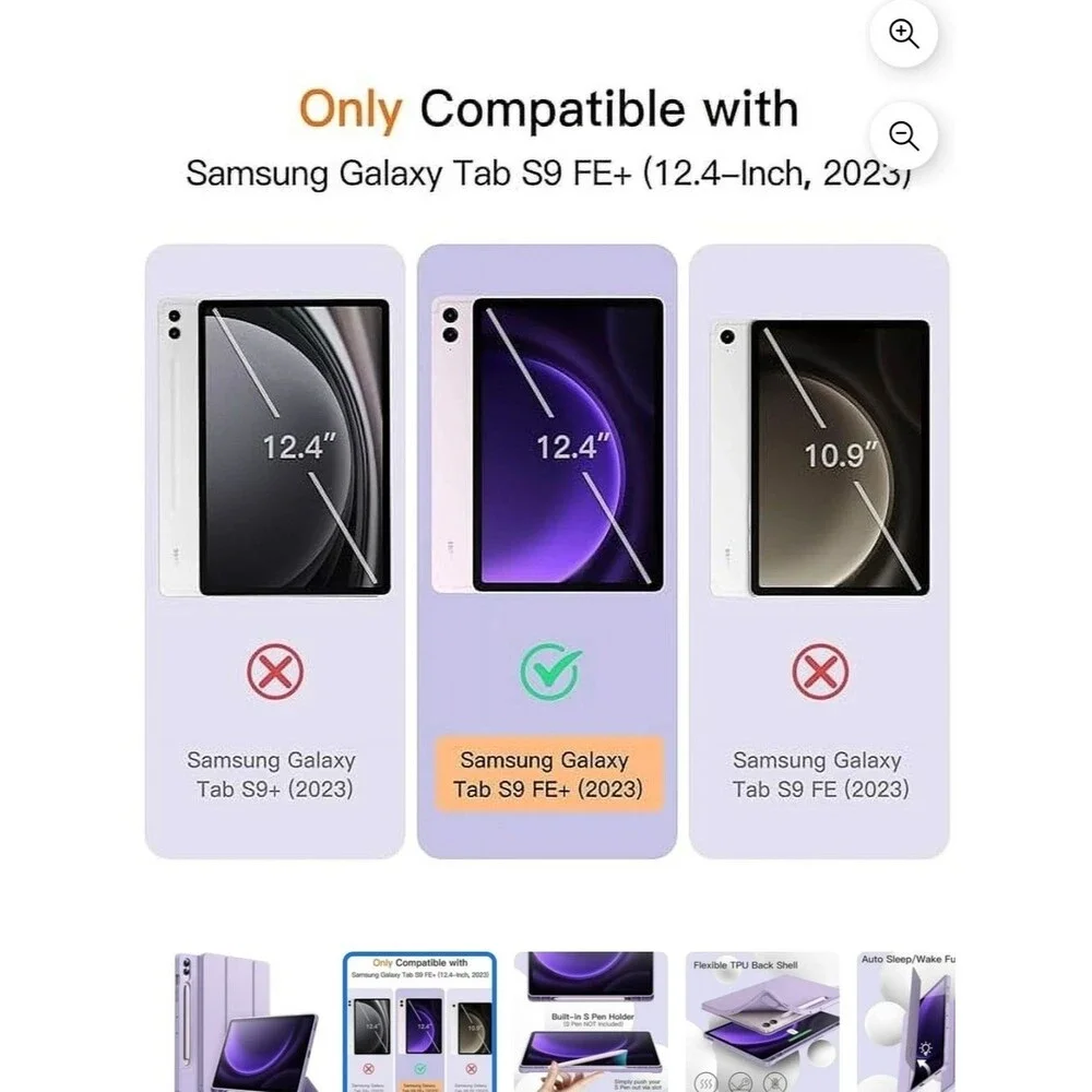 Case Samsung Galaxy Tab S9 FE+ 12.4-inch 2023 model.